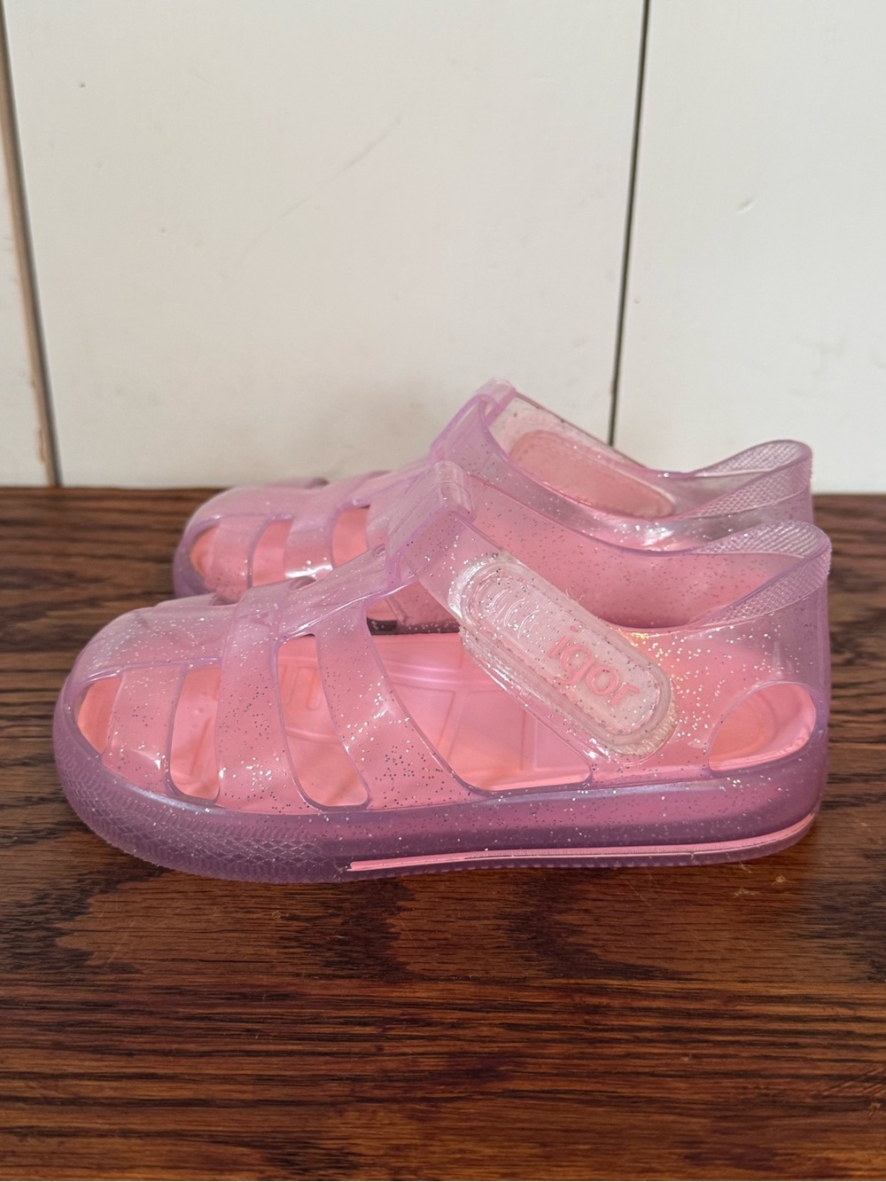 Igor GIRL'S STAR GLITTER SANDAL - ROSA